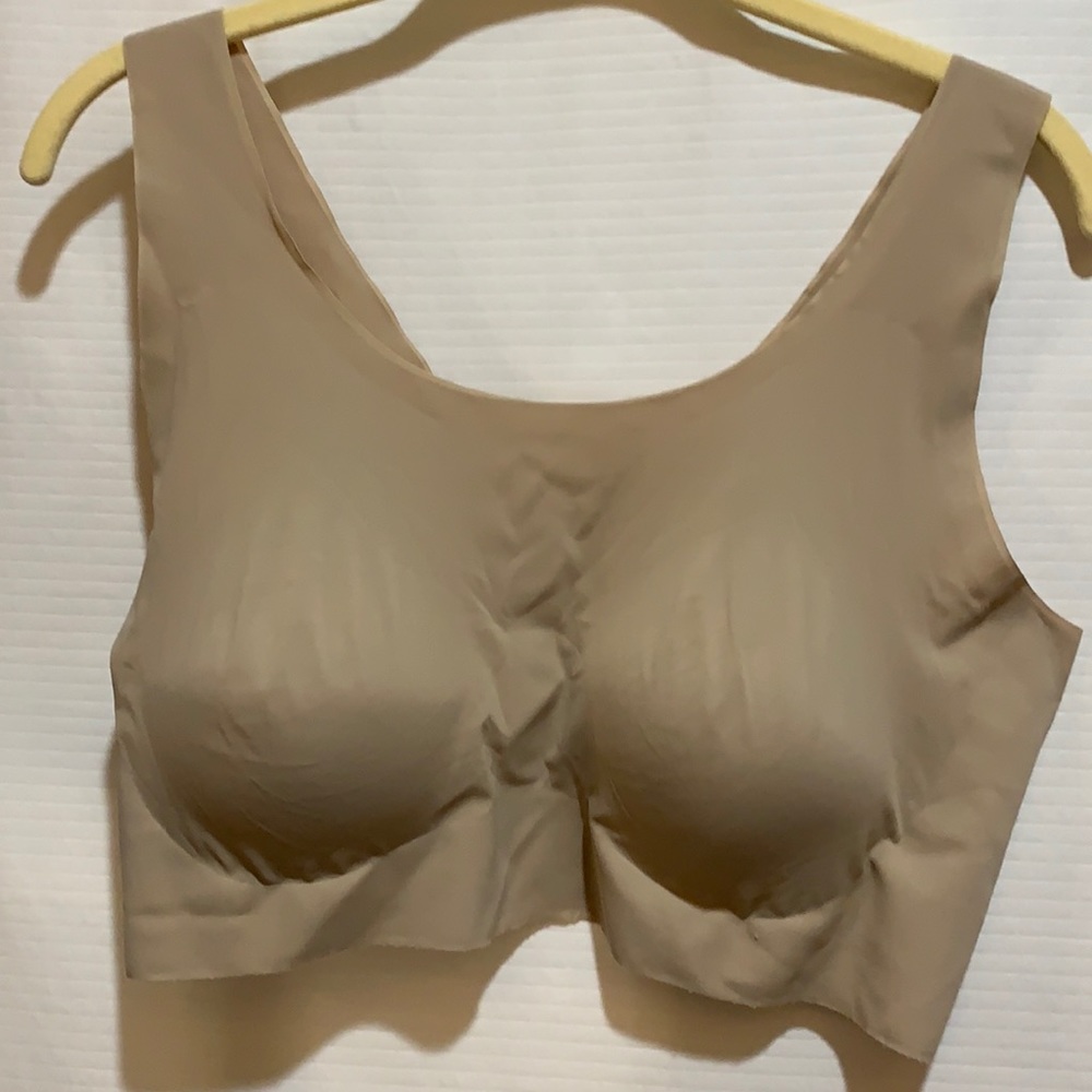BALI NUDE BRA REMOVABLE PADS SZ 2XL NYLON/SPANDEX